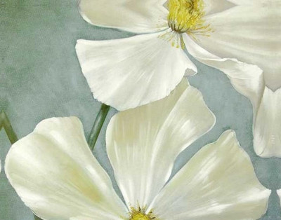 77% OFF on Painting Without Frame - White Flower Canvas Art
