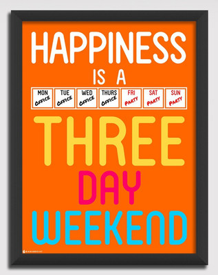 Work Happiness - Long Weekend Canvas Art