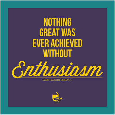 1% OFF on Nothing great was ever achieved - Ralph waldo Emerson Blue Square Frame Photographic Paper