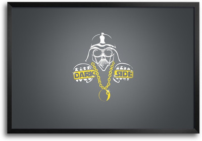 46% OFF on ShopMantra Dark Side Mask Minimal Laminated Frame Poster Paper Print