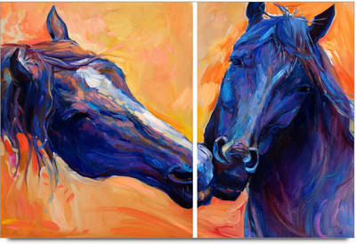 34% OFF on Amy Two Horses Showing Their Infinite Love 3D Poster