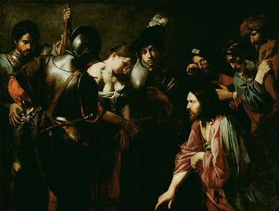 12% OFF on Christ And The Adulteress By Valentin De Boulogne French Fine Art Print 12% OFF on Christ And The Adulteress By Valentin De Boulogne French Fine Art Print