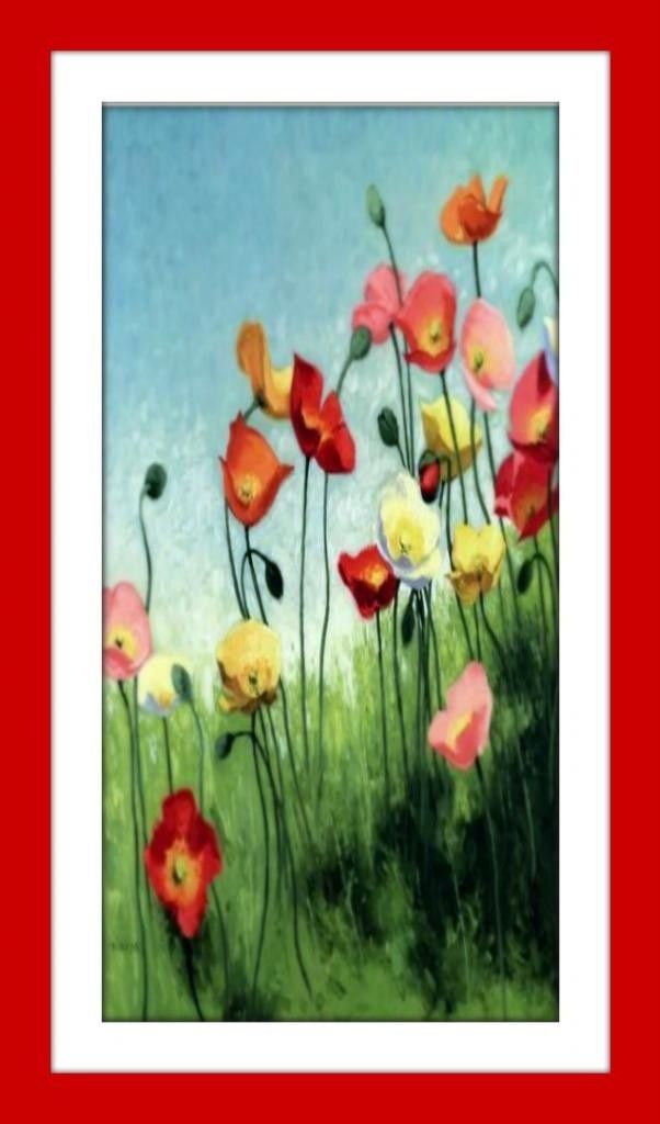 33% OFF on Blooming Flowers Painting Fine Art Print