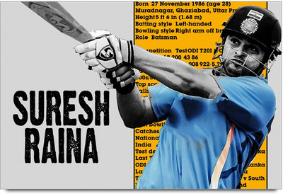 64% OFF on ShopMantra Suresh Raina Just Perform Paper Print