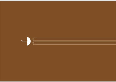 37% OFF on Umbrella And Straight Lines Poster (18 x 12 Inches) by Shopkeeda Paper Print