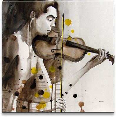 38% OFF on Boy Playing Violin Canvas Art