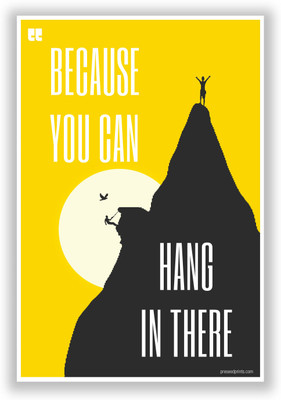 50% OFF on PosterGuy Preseed Print Because You Can Motivational Poster Paper Print