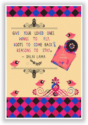 42% OFF on Dalai Lama Inspirational Quote Poster Paper Print