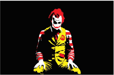 75% OFF on Artmagik Joker Transformation Poster Fine Art Print