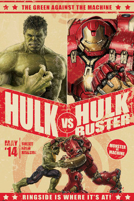 12% OFF on The Avengers- Age Of Ultron (Hulk Vs Hulk Buster - Match Up) Paper Print 12% OFF on The Avengers- Age Of Ultron (Hulk Vs Hulk Buster - Match Up) Paper Print