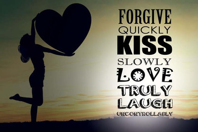 62% OFF on StyBuzz quikly kiss slowly love quote poster Photographic Paper