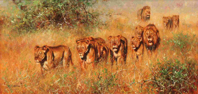 25% OFF on Elite Collection Frameless Painting Animal-0043 Canvas Art