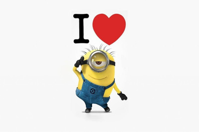 62% OFF on I Love Minion Poster Photographic Paper