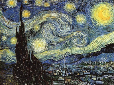 11% OFF on Wonder Images Starry Night with Back Framing Canvas Art