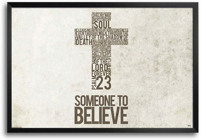 53% OFF on Believe In God Fp00004282 Framed Photographic Paper
