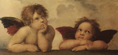55% OFF on Two cupids Fine Art Print