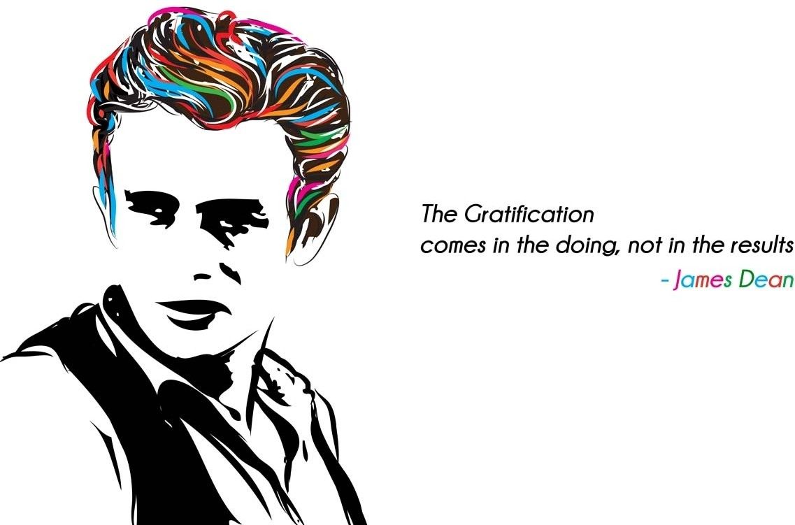 37% OFF on James Dean - Gratification Quote Photographic Paper