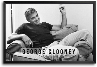 74% OFF on George Clooney Fp00004028 Framed Photographic Paper