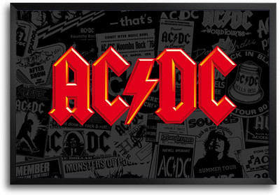 46% OFF on ShopMantra Legendary Acdc Rock Band Laminated Frame Poster Paper Print
