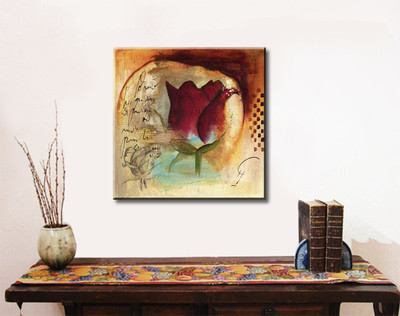 55% OFF on Rose Art Print Canvas Art