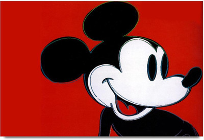 Amy Cute Mickey Mouse Similing Paper Print