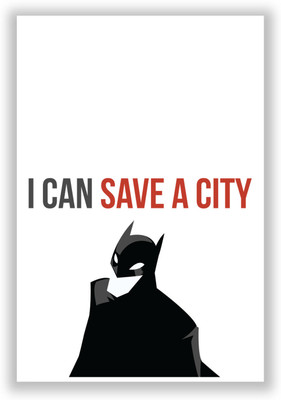 42% OFF on PosterGuy I Can Save City Batman Poster Paper Print