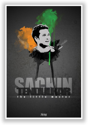 50% OFF on Sachin Tendulkar The Little Master God of Cricket Paper Print