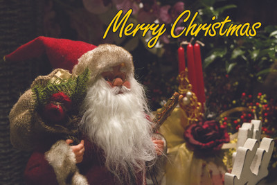 16% OFF on Poster - Bunch of Gifts With Santa Claus Paper Print