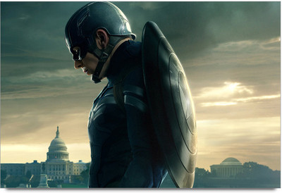 62% OFF on Capitan America U.S Paper Print