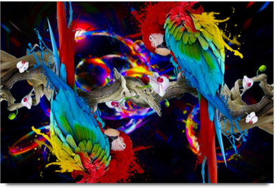 50% OFF on Colorful Parrots Paper Print