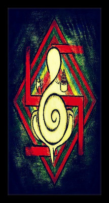 37% OFF on Ganesha Swastik Fine Art Print