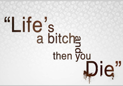 37% OFF on Life And Die Poster (18 x 12 Inches) by Shopkeeda Paper Print