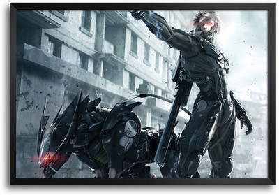 46% OFF on Real Metal Solid Video Graphics Laminated Framed Paper Print