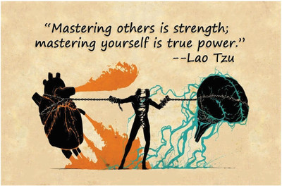 75% OFF on Artmagik Master Yourself Poster Fine Art Print