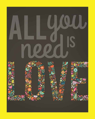 41% OFF on Painting Mantra Framed Print- All You Need Is Love Paper Print