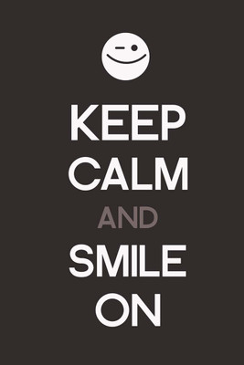 8% OFF on Keep Calm & Smile On Photographic Paper