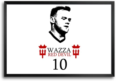 46% OFF on Shopmantra Wayne Rooney Footballer Laminated Frame Poster Paper Print