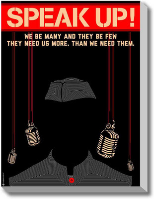 Speak - up Canvas Art