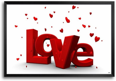 74% OFF on Valentines Day Hearts Fp00003528 Framed Photographic Paper