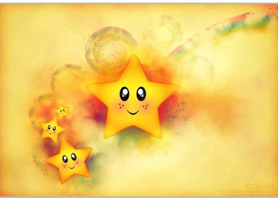 37% OFF on Cute StarsPoster (18 x 12 Inches) by Shopkeeda Paper Print