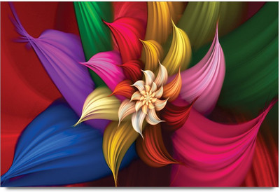 75% OFF on Amy Pretty Flower Multicolor 3D Poster