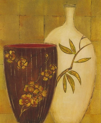 79% OFF on Painting Without Frame - Green Abstract Pot Canvas Art