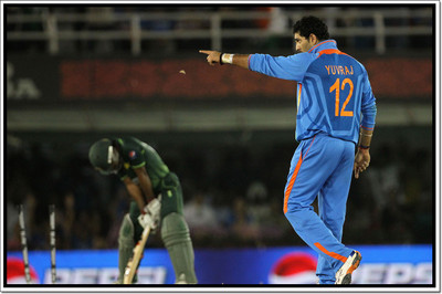 66% OFF on Yuvraj Singh Poster Paper Print