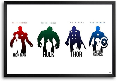 74% OFF on Avengers Comic Fp00004175 Framed Photographic Paper