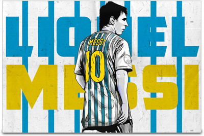 53% OFF on ShopMantra Messi Argentina Football Poster Paper Print