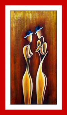 33% OFF on Lady Talking Painting Fine Art Print