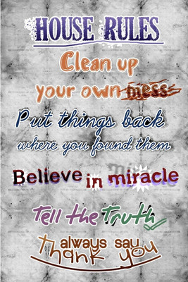 8% OFF on Home Rules - Funny Photographic Paper 8% OFF on Home Rules - Funny Photographic Paper