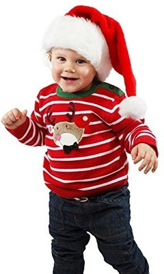 40% OFF on Cute Baby Poster With Santa'S Hat Paper Print