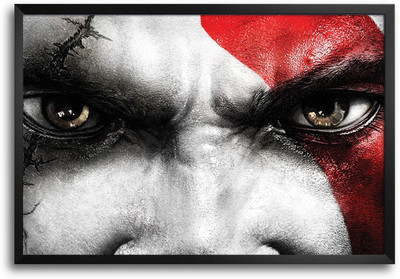 46% OFF on God Of War Three Cover Artwork Laminated Framed Paper Print
