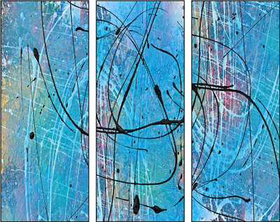 50% OFF on Pixtopper Triptych 127 Canvas Art